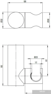 Deante Round Bianco ANR_A21U