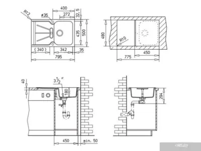 Кухонная мойка TEKA Cara 45B TG (белый)