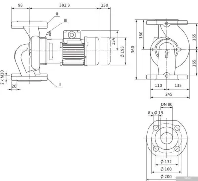 Насос Wilo VeroLine-IPL 80/115-2.2/2