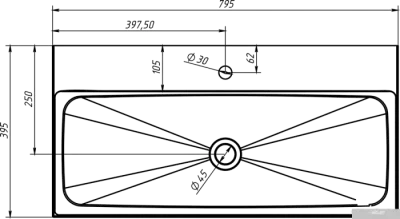 Умывальник Belux Париж ПА-800
