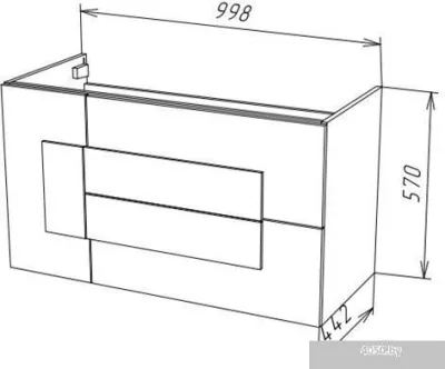 Garda Тумба под умывальник Sorento 60н_1000