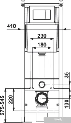 Инсталляция для унитаза Berges Wasserhaus Atom 040331 (хром)