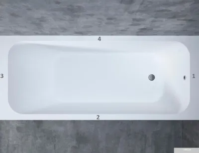 Ванна Salini Orlando 180x70 102012M (S-Sense, матовый)