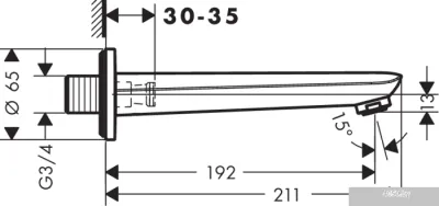 Излив Hansgrohe Novus 71320000