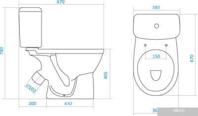 Унитаз Santek Бореаль (1WH302146)