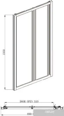 Adema Noa-90 (прозрачное стекло)
