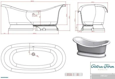 Ванна Astra-Form Мальборо 189x87