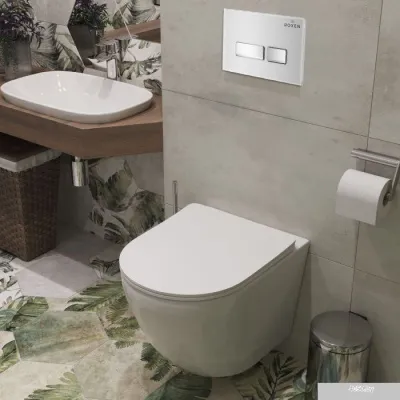 Roxen Antares One Rimless 6 в 1 StounFix Slim 633220 (белое стекло)