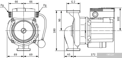 Насос Wilo TOP-STG 30/10 (1~230 V, PN 10)