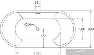 Ванна BelBagno BB70 170x80