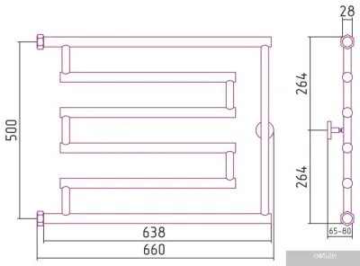 Сунержа High-Tech model L+ 500х650 00-4052-5065