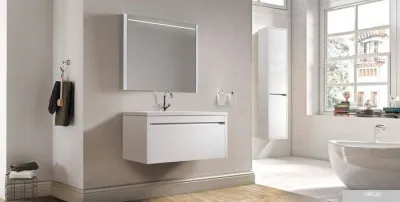 Belux Тумба под умывальник Мадрид НП 90-01 (1 белый глянцевый)