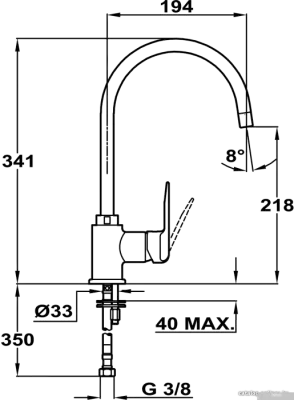 Смеситель TEKA IN 995 Inca TG (белый)