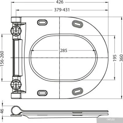 Унитаз BelBagno Sfera-R [BB513CH + BB4030SC]
