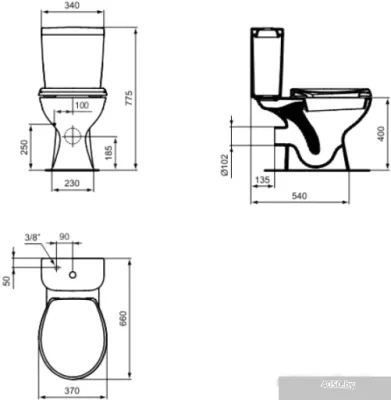 Унитаз Vidima СеваФреш E405861