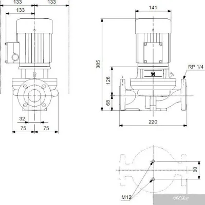 Насос Grundfos TP 32-120/2