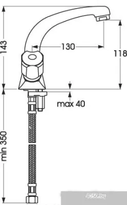 Смеситель Vidima Янтра R1203AA/B9756AA/BA169AA