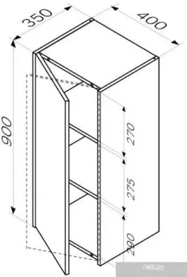 AM.PM Шкаф Func M8FCH04029OF