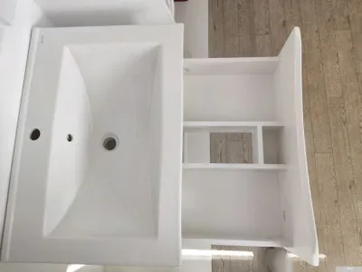 Garda Тумба под умывальник Shell 9н_700_PVC (белый глянец)