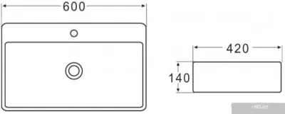 Умывальник BelBagno BB1338
