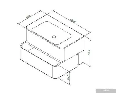AM.PM тумба под умывальник подвесная Sensation M30FHX0802NF