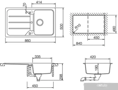 Кухонная мойка TEKA Simpla 45 TG (карбон)