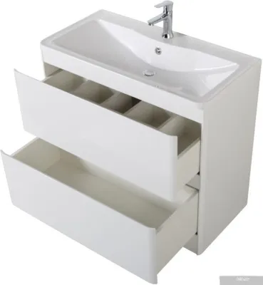 BelBagno Тумба под умывальник Albano-1000-2C-PIA-BL (белый глянец)