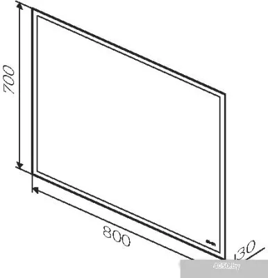 AM.PM Зеркало Gem 80 M91AMOX0801WG