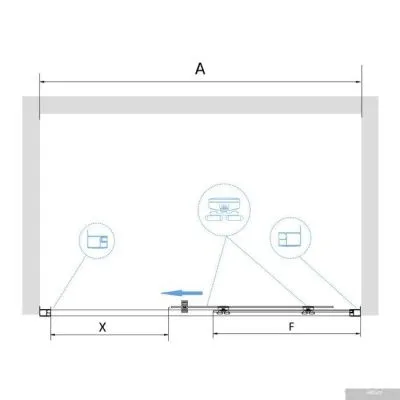 RGW PA-14 41081414-11 140 (хром/прозрачное стекло)