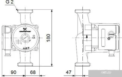 Насос Grundfos UPS 32-100 180