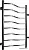Полотенцесушитель Ростела Мелодия боковое подключение 1 8 перекладин 50x80 см