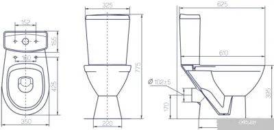 Унитаз Rosa Соло