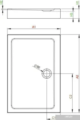 Душевой поддон Radaway Doros D Compact 100x90 [SDRD1090-05]