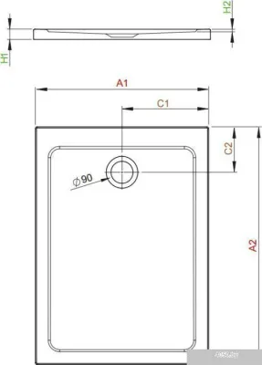 Душевой поддон Radaway Doros F 120x80