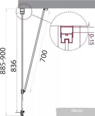 BelBagno MARMI-90-FIX-C-Cr