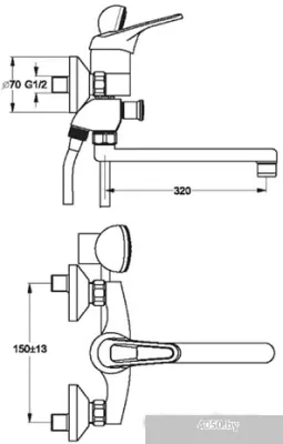 Смеситель Vidima Сева М [B4132AA/BA023AA]