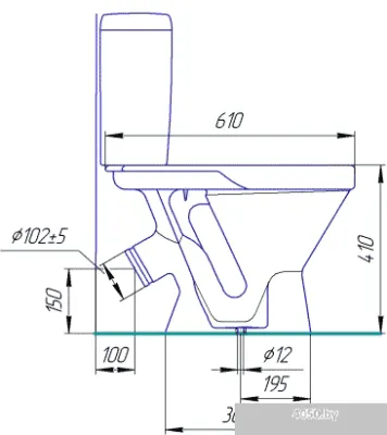 Унитаз Rosa Элегант (белый)