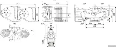 Насос Grundfos Magna1 D 40-120 F