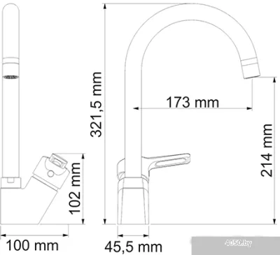Смеситель Wasserkraft Ruhr 24407