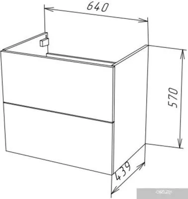 Garda Тумба под умывальник Country 36н_650_PVC 10.36н.650.PV (дуб)