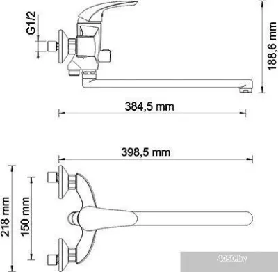 Смеситель Wasserkraft Rossel 2802L