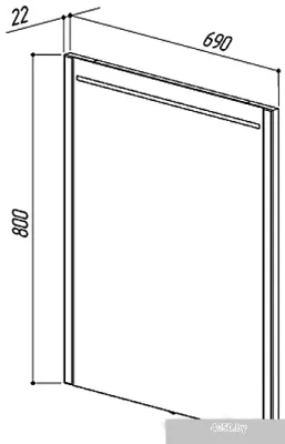 Belux Зеркало Мадрид В70