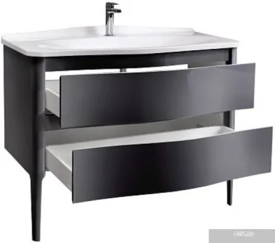Belux Тумба под умывальник Анжело Н 110-02 (19, черный матовый)