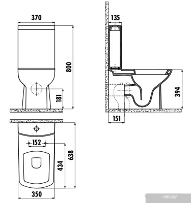 Унитаз Creavit Lara LR360-00CB00E-0000