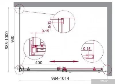 BelBagno ACQUA-A-1-100-C-Cr (прозрачное стекло)