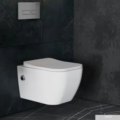 Roxen Cube Bidet One Rimless 6 в 1 StounFix Slim 608961 (кнопка: матовая)