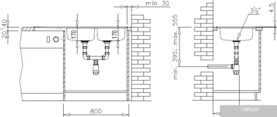 Кухонная мойка TEKA Universo 2C 1E MTX [10120048]