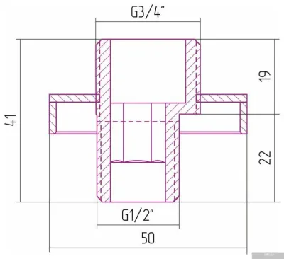Сунержа TUBE с эксцентриком 00-1507-0000