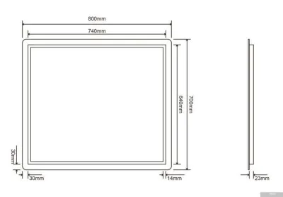 Roxen Зеркало Bella 510055-80 80х70