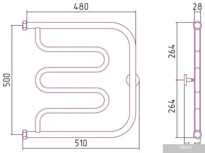 Сунержа Лира 500х500 00-0011-5050